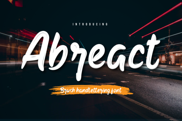 Abreact: A Handwritten Font for Impactful Brand Campaigns