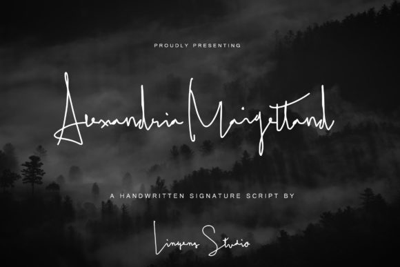 Alexandria Maigettand: A Handwritten Font for Modern Editorial Design