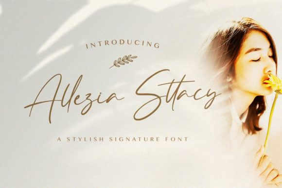 Allezia Sttacy: A Handwritten Font for Modern Web Design