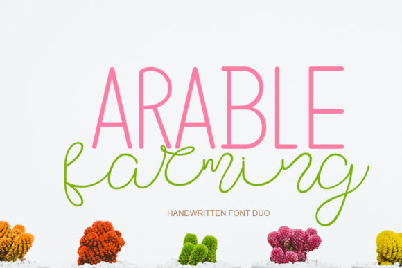Arable Farming: A Font That Elevates Handmade Creations