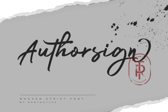 Authorsign: A Stylish Script Font for Small Business Branding