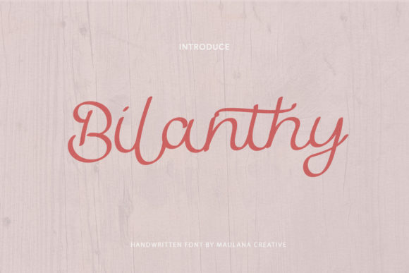 Bilanthy Font for Web Design and Branding