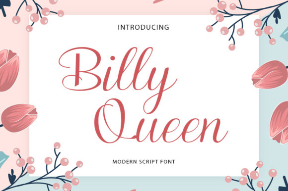 Billy Queen Font for Handmade Creations