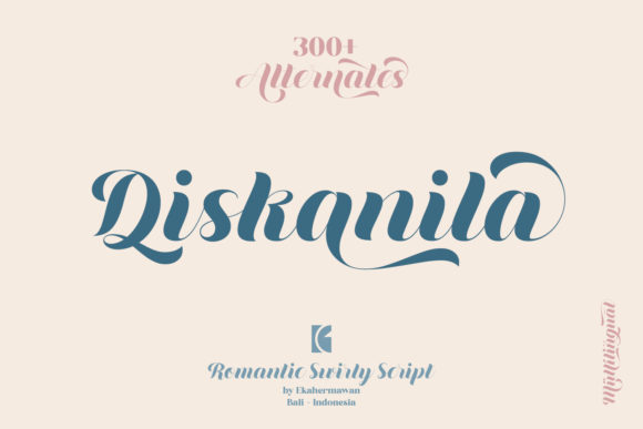 Diskanila: A Script Font for Creative Projects