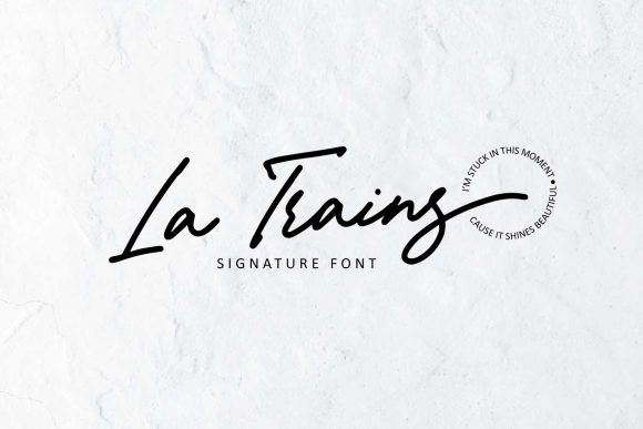 La Trains: A Luxurious Handwritten Font for Branding Projects