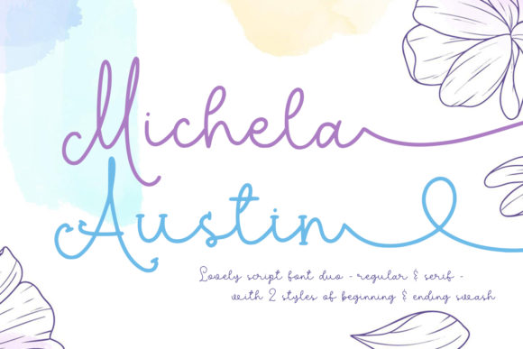 Michela Austin: A Delicate Display Font for Web Design