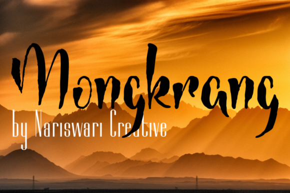 Mongkrang Font for Casual Branding Projects