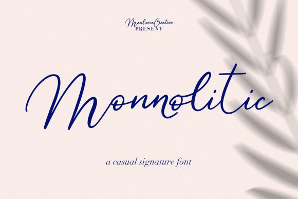 Monnolitic: A Refined Handwritten Font for Modern Branding