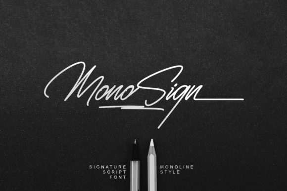 Monosign: A Versatile Script Font for Digital Marketing