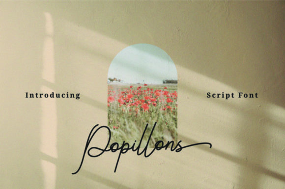 Popillons: A Script Font for Creative Projects