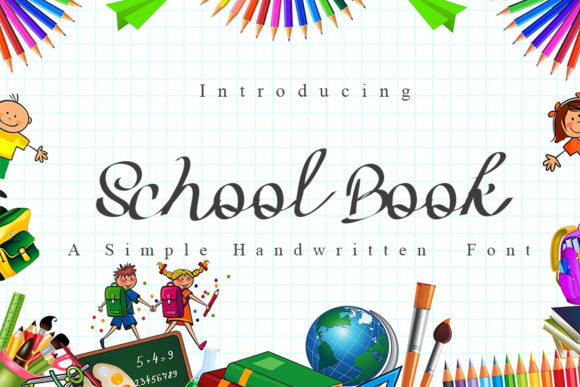 School Book Font for Campaign Creatives