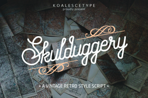 Skulduggery: A Stylish Font for Handmade Creations