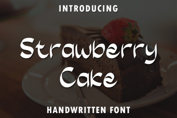 Strawberry Cake Font for Editorial Design