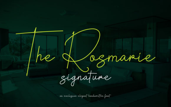 The Rosmarie Signature: A Handwritten Font for Creative Branding