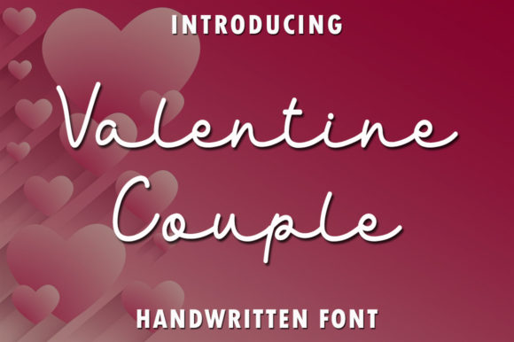 Valentine Couple Font for Handmade Creations