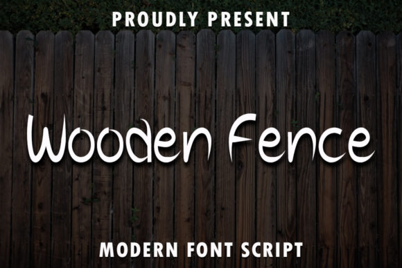 Wooden Fence Font for Business Branding
