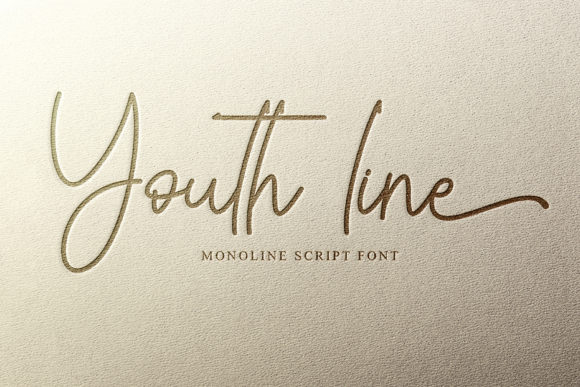 Youth Line Font for Editorial Design and Content Creation